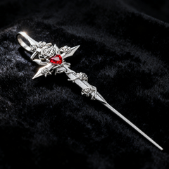 Luxe Gothic Rose Earrings